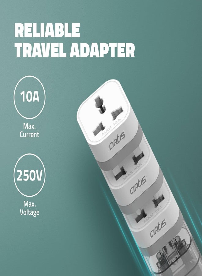 Artis UV500 Universal Travel Converter Plugs Pack of 5 Compatible to US/UK/SA/EU/AU Worldwide Adaptor - Image 3